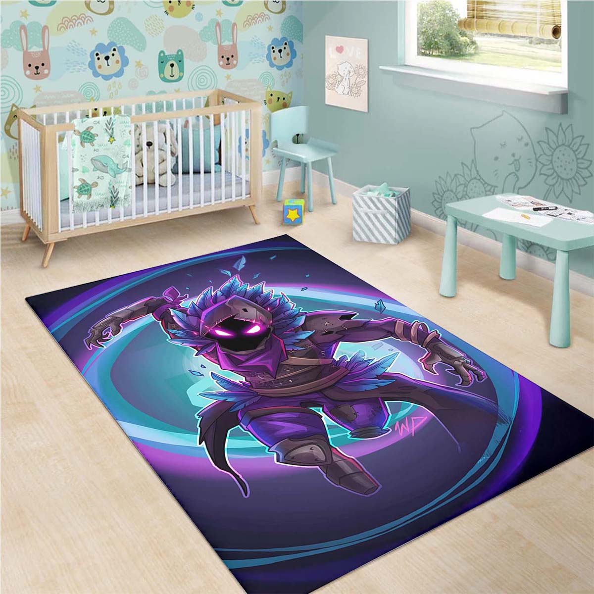 Raven Fortnite Epic Teppich 3