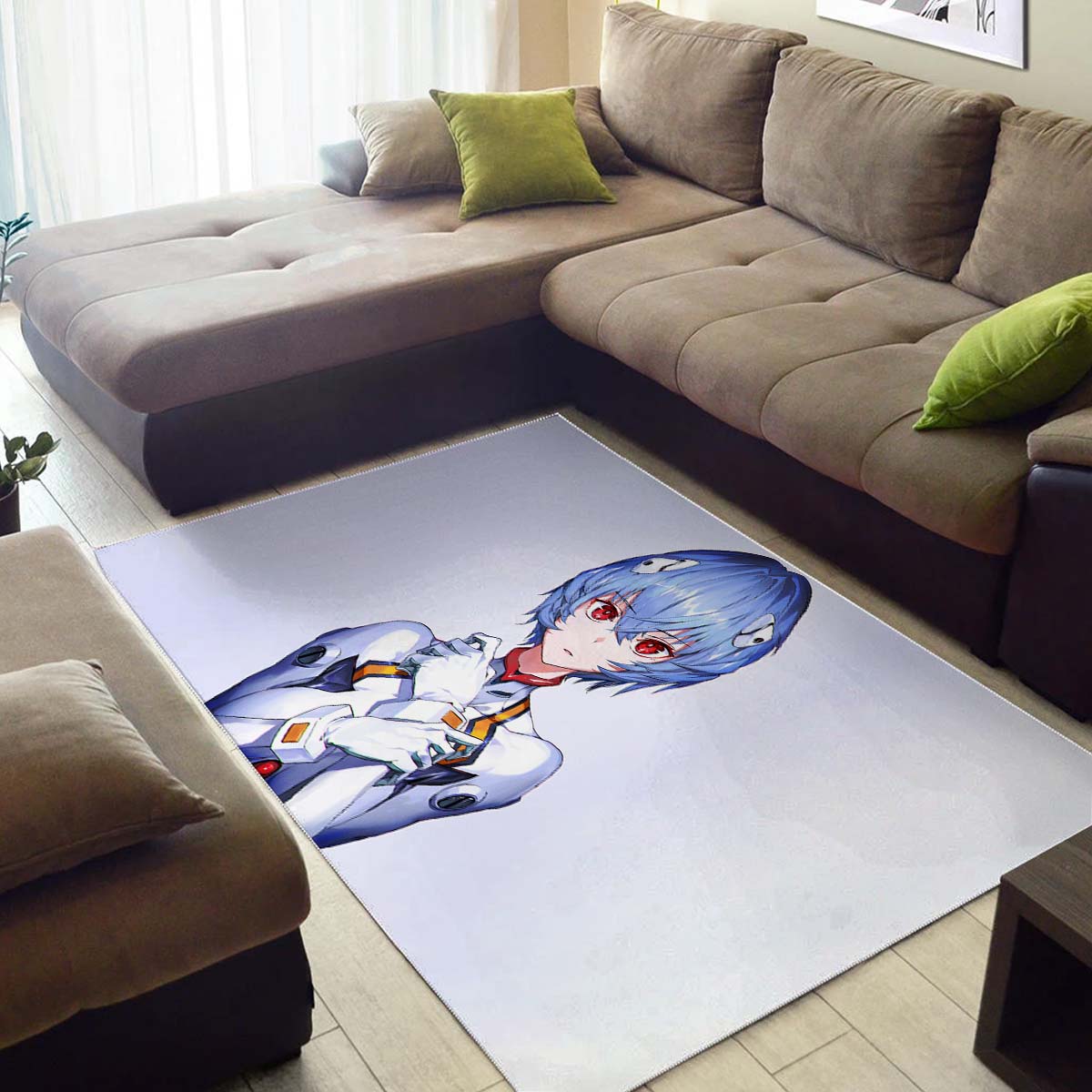 Rei Ayanami 5K Neon Teppich 3