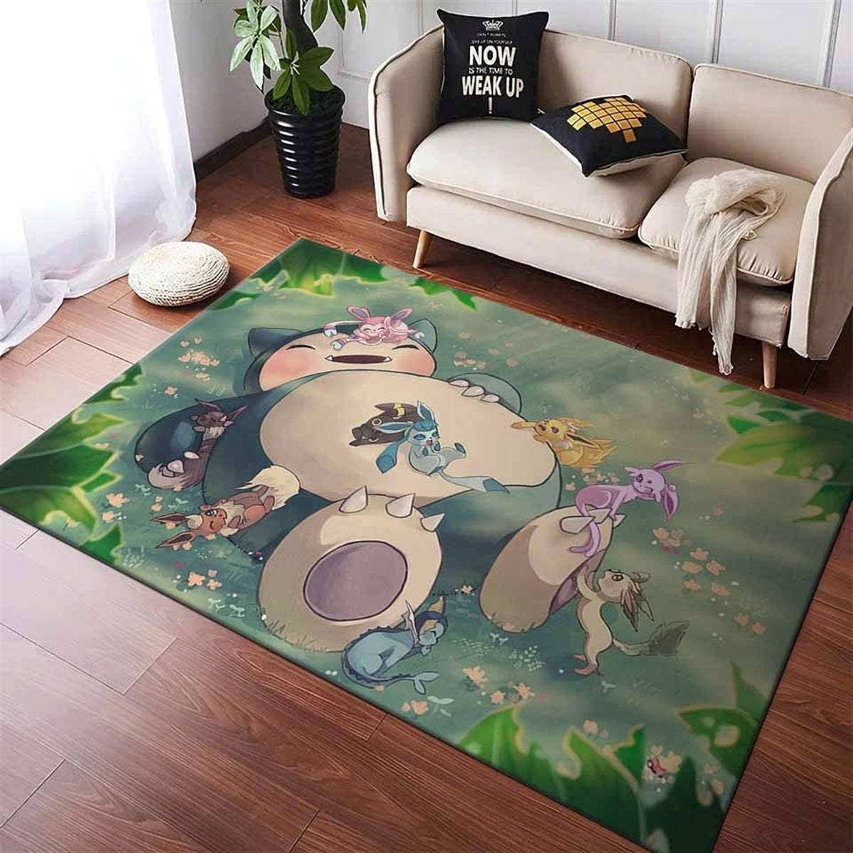 Ronflex Eeveelutions Nap Pokemon Teppich 3