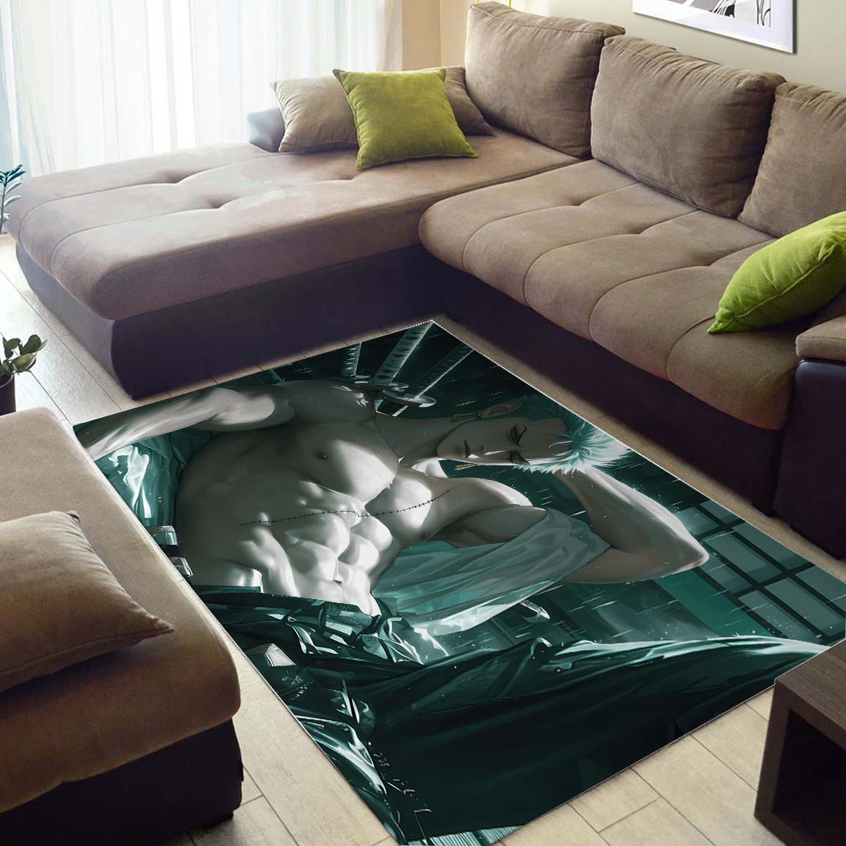 Roronoa Zoro Green Teppich 3