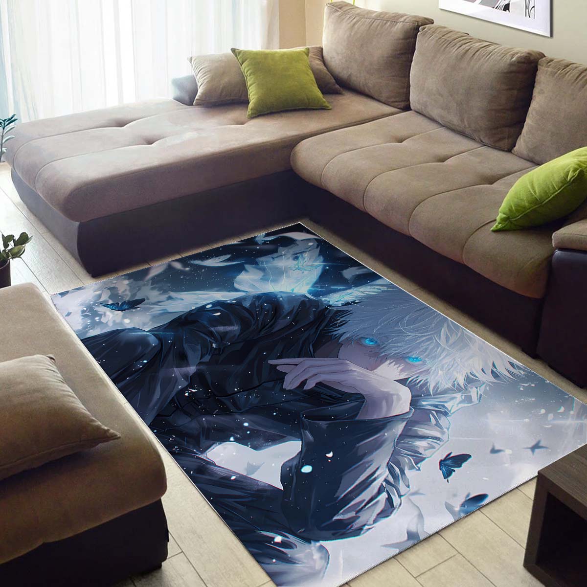 Satoru Gojo Blue Teppich 3