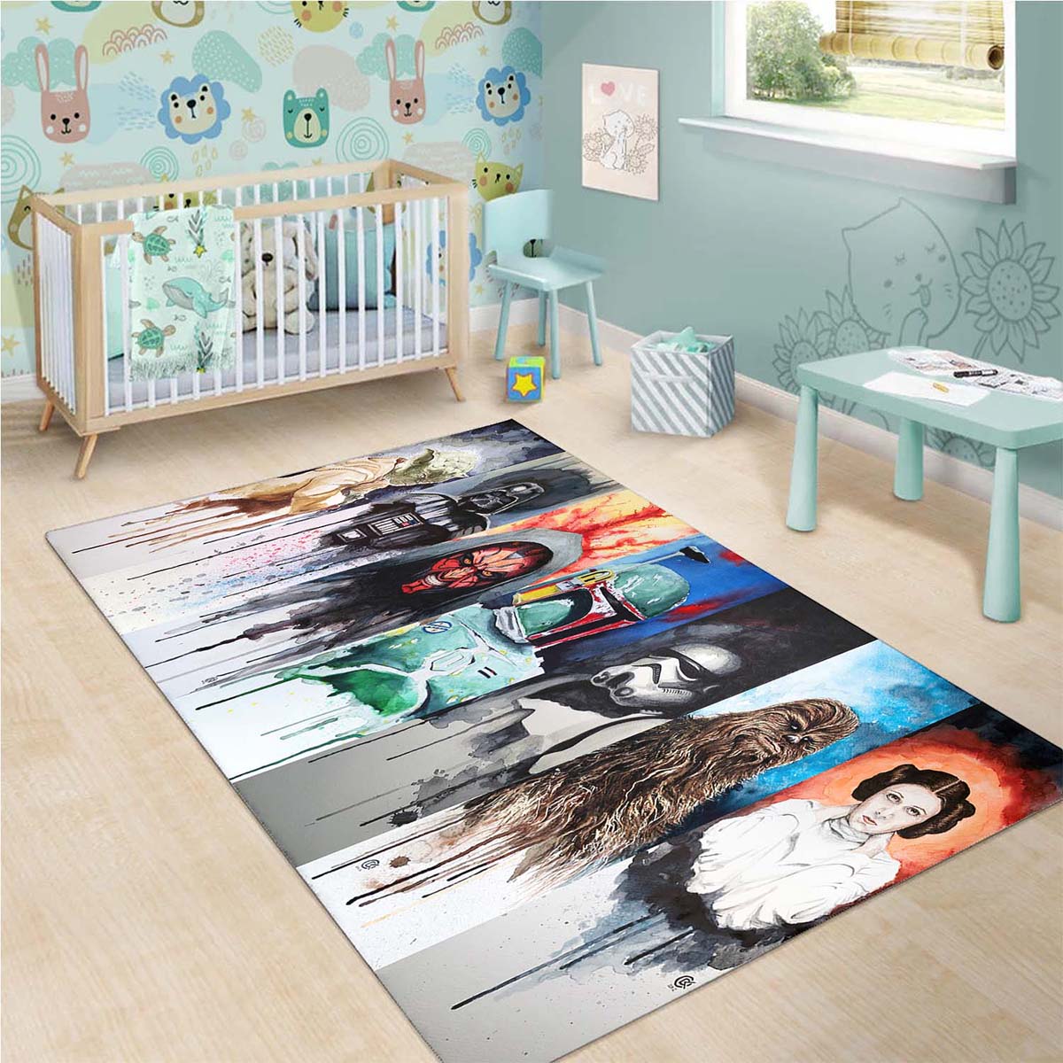 Star Wars Characters Montage Teppich 3