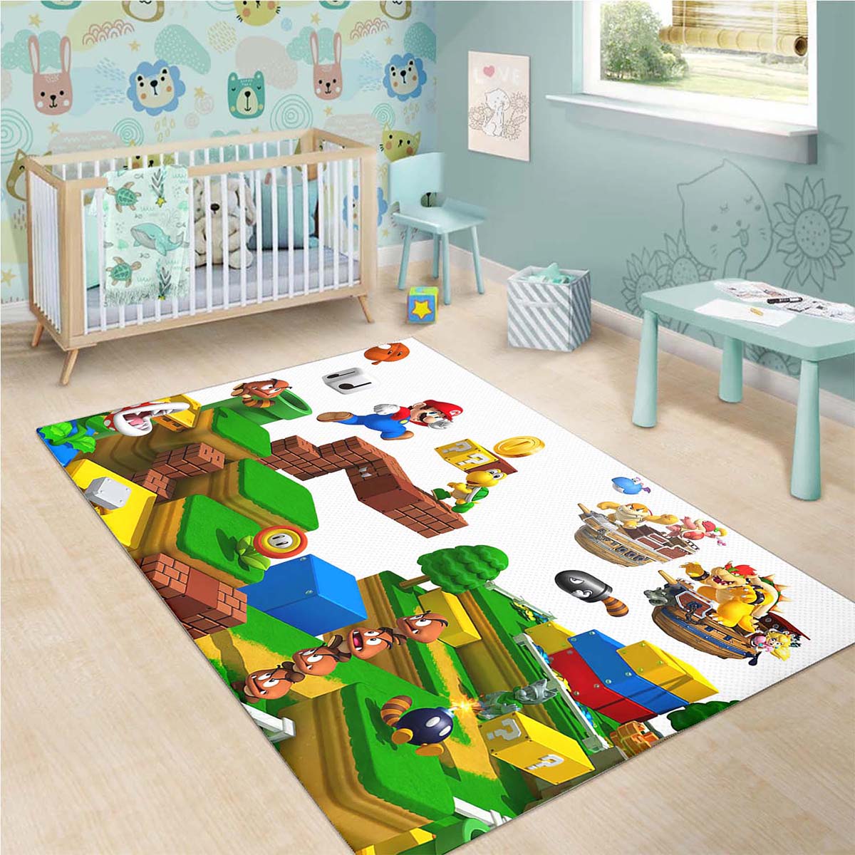 Super Mario Alle Charaktere Teppich 3