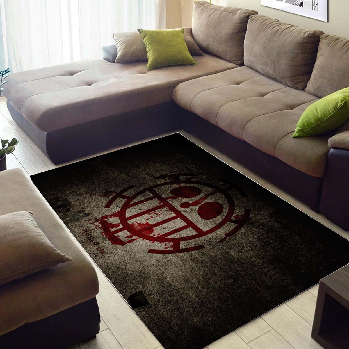 Trafalgar Law Logo Teppich 3
