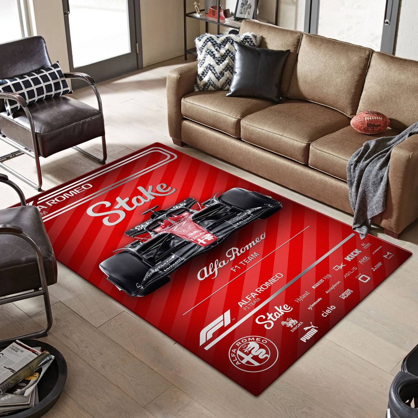 Alfa Romeo F1 Team Teppich - Teppich mit Automotiv-Motiv-2