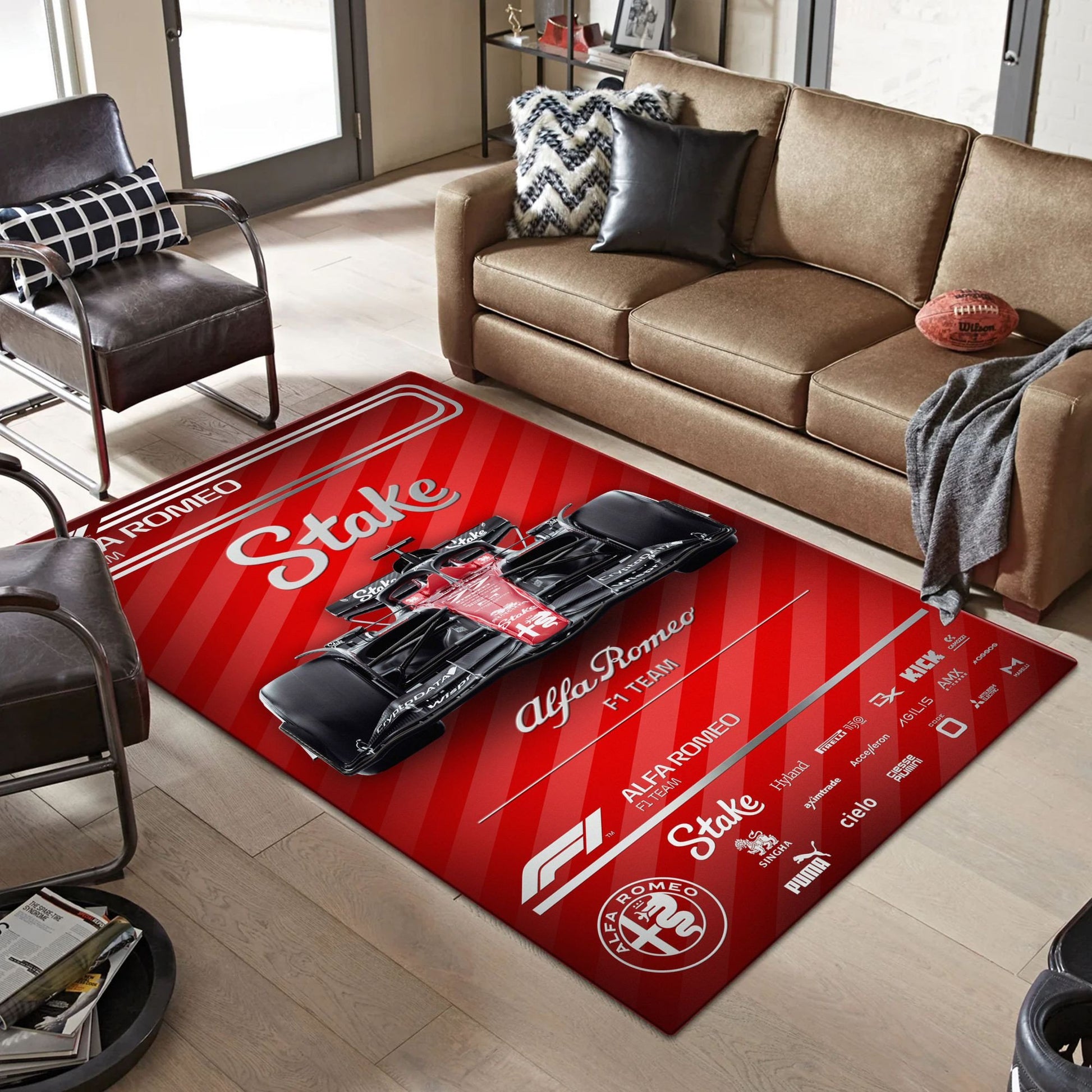 Alfa Romeo F1 Team Teppich - Teppich mit Automotiv-Motiv-2