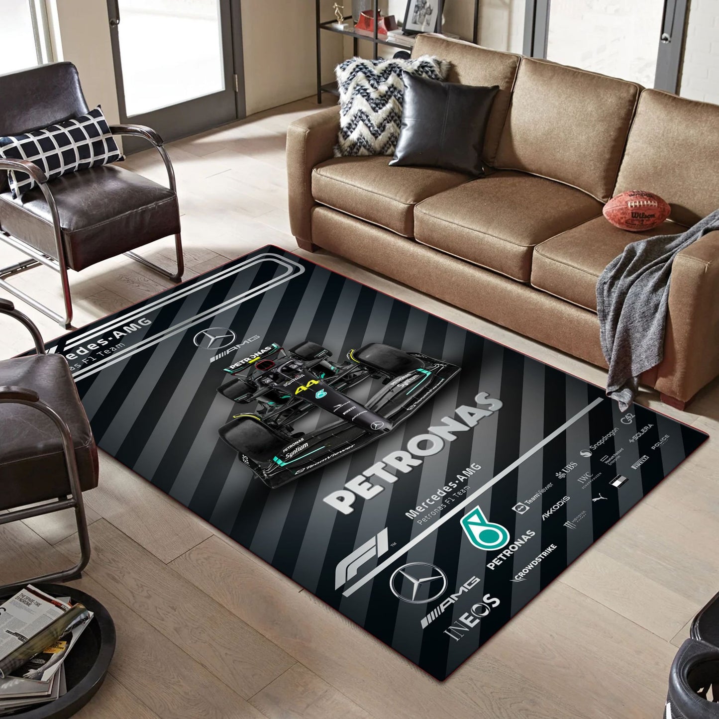 Mercedes-AMG PETRONAS F1 Team Teppich - Teppich mit Automotiv-Motiv-2