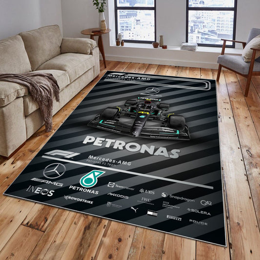 Mercedes-AMG PETRONAS F1 Team Teppich - Teppich mit Automotiv-Motiv