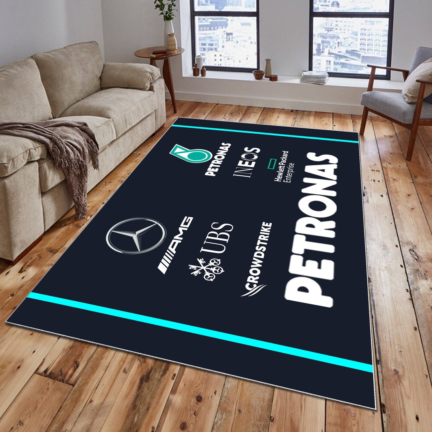 Mercedes-AMG PETRONAS F1 Team Teppich - Teppich mit Automotiv-Motiv-2