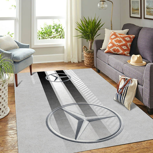 Mercedes-Benz White Teppich - Teppich mit Automotiv-Motiv