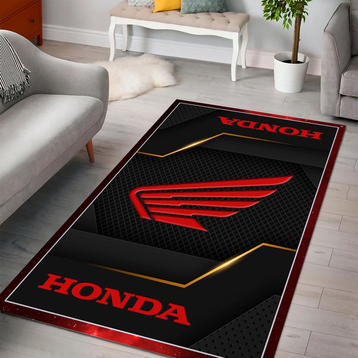 Honda Motorcycle Teppich - Teppich mit Automotiv-Motiv-2