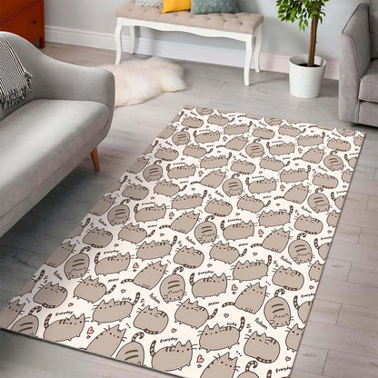 2020 Cute Pusheen Cat Pattern Teppich 3