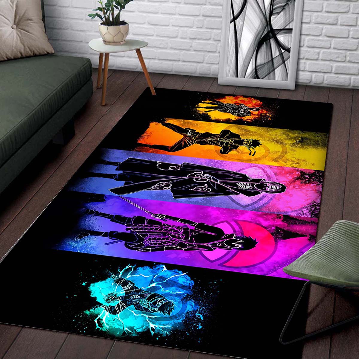 Neon Naruto Anime Teppich 2