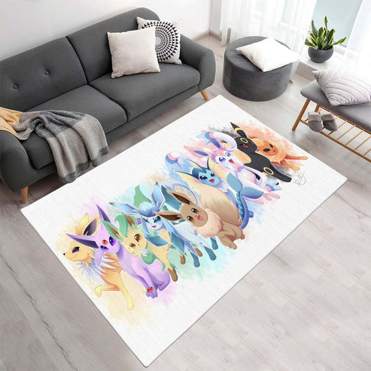 Alle Evoli-Entwicklungen Pokémon  - All Eevee Evolutions Pokemon 1001 Teppich - TOK