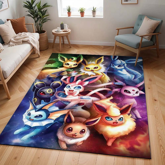 Alle Evoli-Entwicklungen Pokémon  - All Eevee Evolutions Pokemon 1002 Teppich - TOK