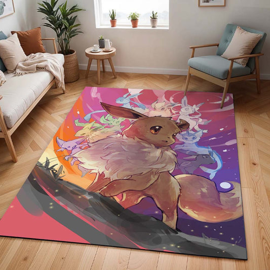 Alle Evoli-Entwicklungen Pokémon  - All Eevee Evolutions Pokemon 1008 Teppich - TOK