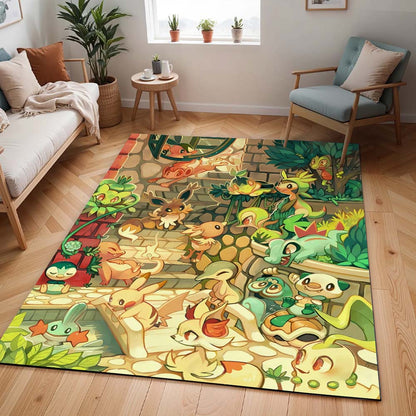 Alle Pflanzen-Pokémon 6 Teppich - TOK
