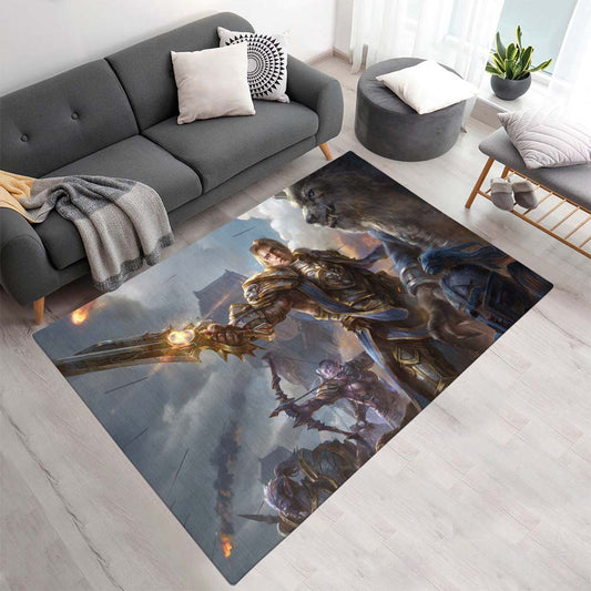 Anduin Wrynn Wolf Die Allianz-Armee World of Warcraft WOW Teppich - TOK