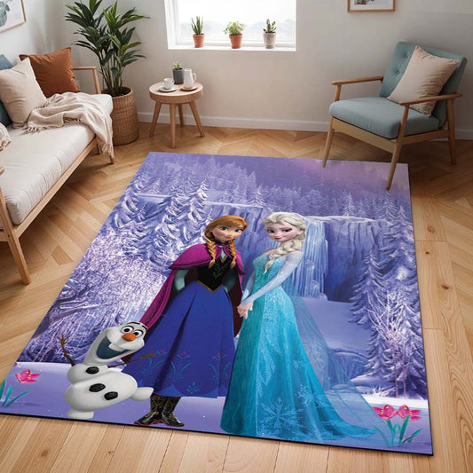 Anna Elsa Olaf Die Eiskönigin - Frozen Disney 1002 Teppich - TOK