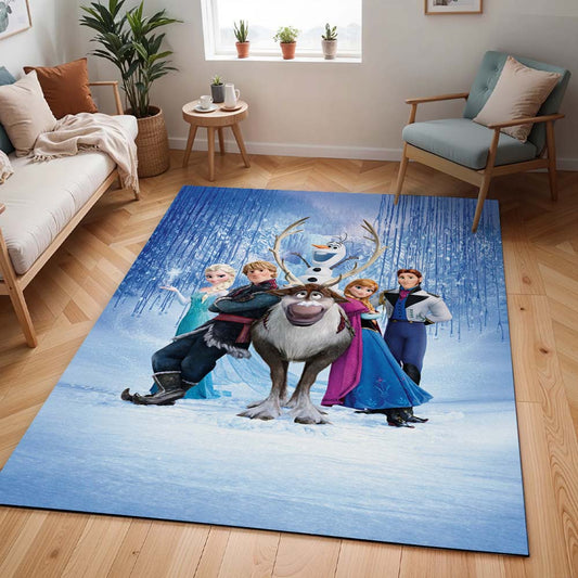 Anna Elsa Olaf Die Eiskönigin - Frozen Disney 1003 Teppich - TOK