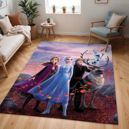 Anna Elsa Olaf Die Eiskönigin - Frozen Disney 1005 Teppich - TOK