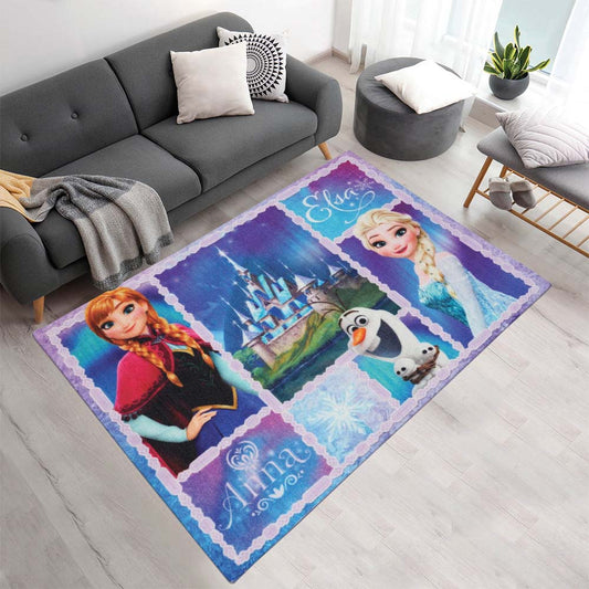 Anna Elsa Olaf Die Eiskönigin - Frozen Disney 1008 Teppich - TOK