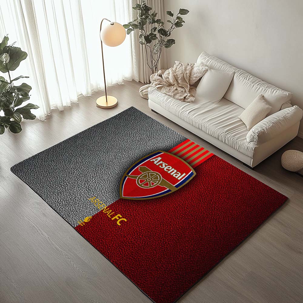 Arsenal FC Premier League Red Background Teppich