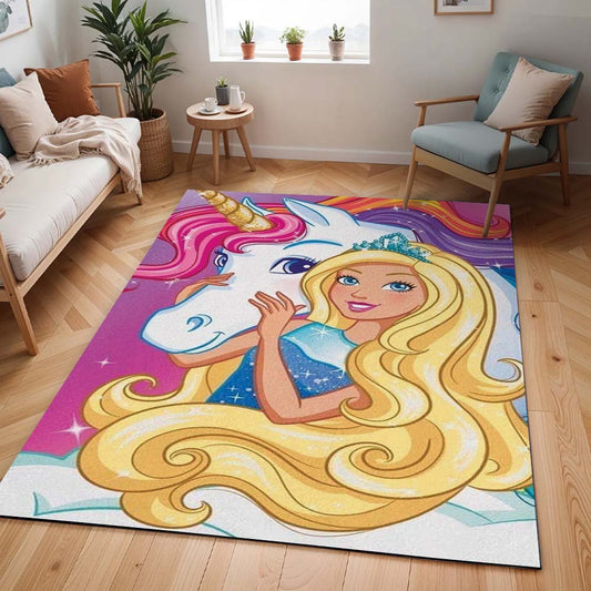 Barbie und Einhorn Teppich - TOK