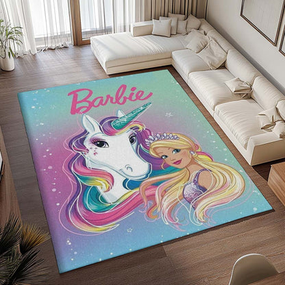 Barbie und Einhorn 2 Teppich - TOK 2