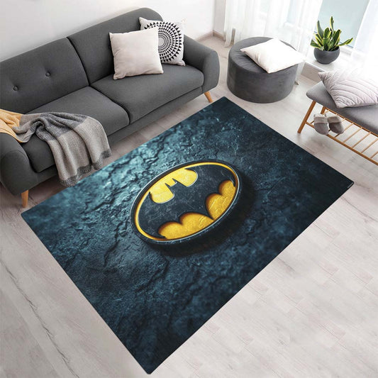 Batman Logo Klassisch Gelb Schwarz Teppich - TOK