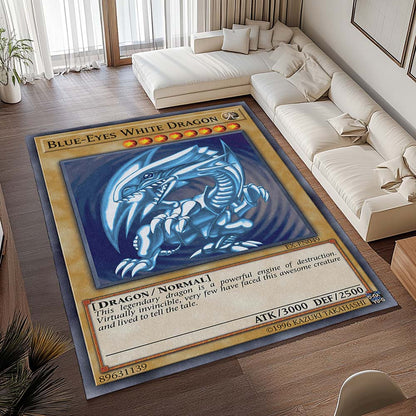 Blauäugiger Weißer Drache Teppich - TOK 2