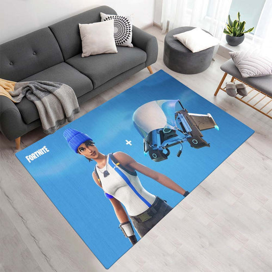 Blauteam-Anführer-Skin Fortnite Teppich - TOK
