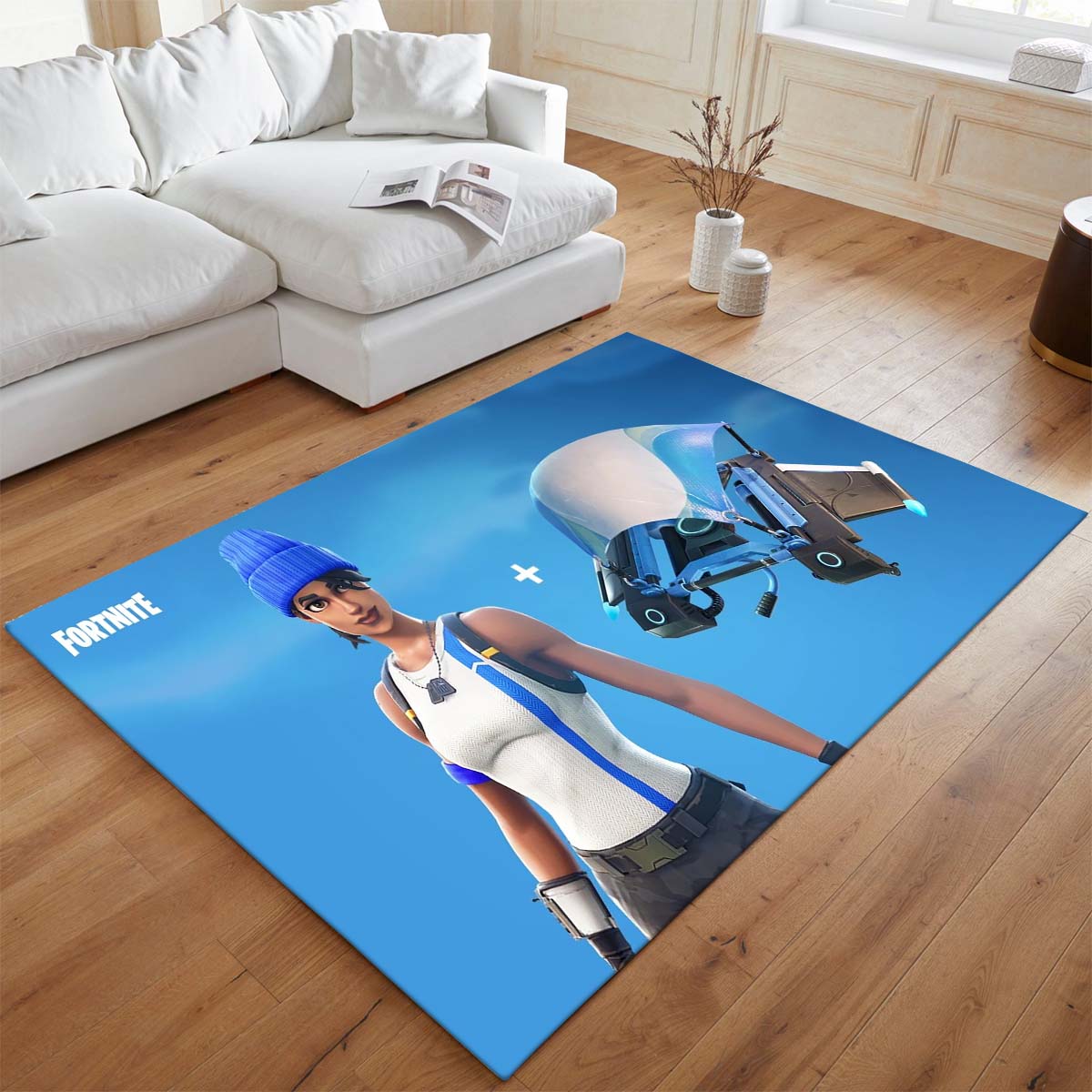 Blauteam-Anführer-Skin Fortnite Teppich - TOK 2
