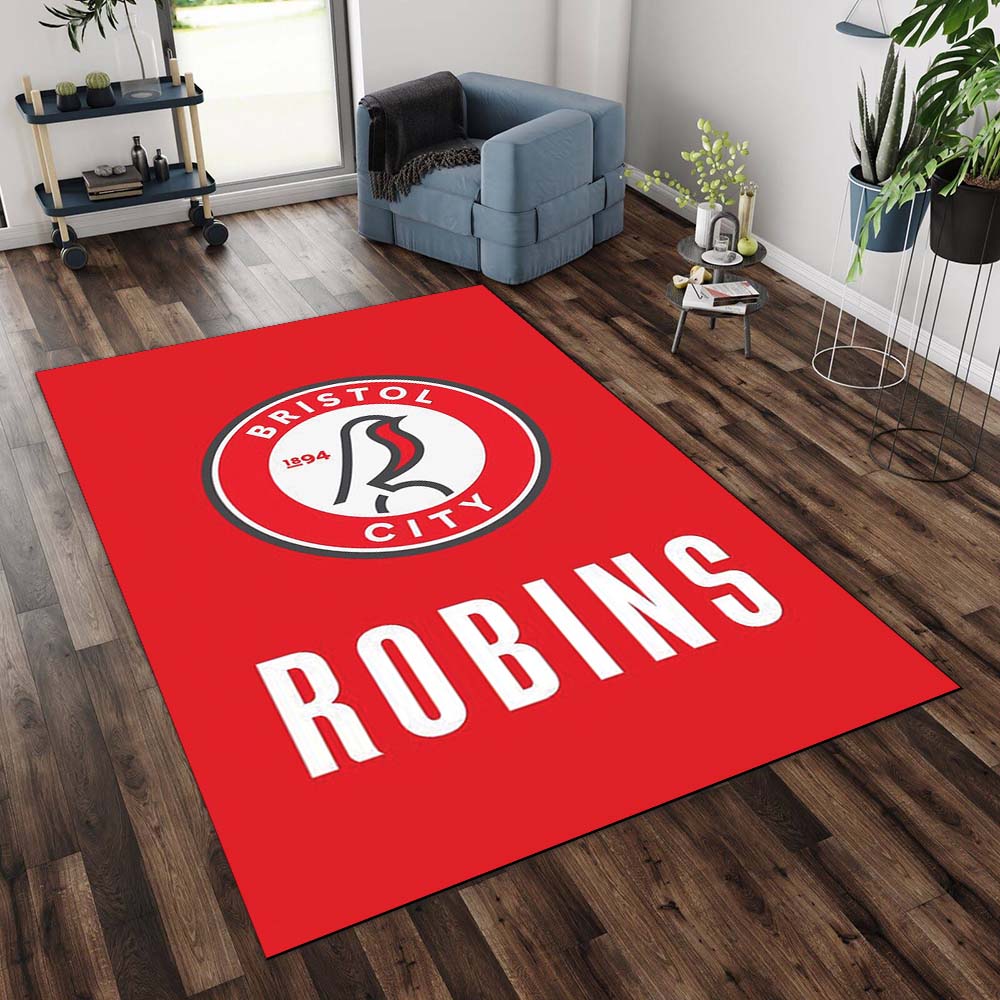 Bristol City FC EFL Championship Red Background 01 Teppich