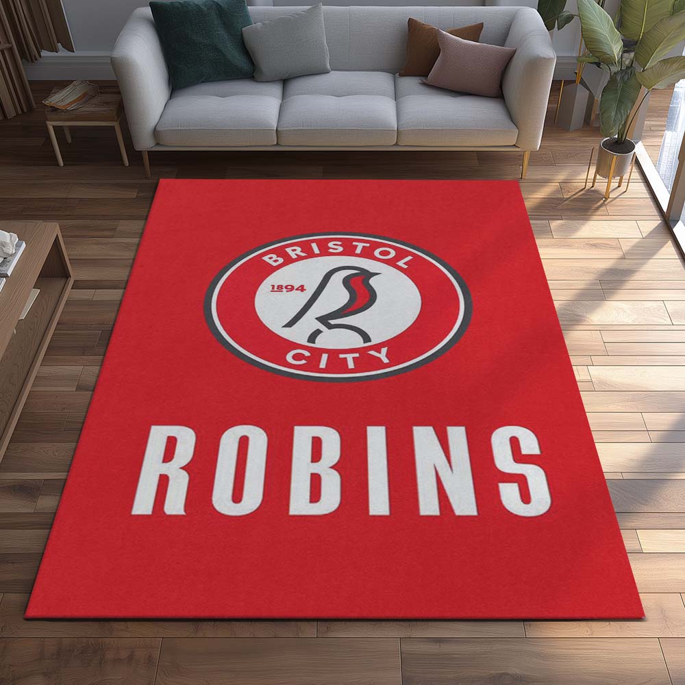 Bristol City FC EFL Championship Red Background 01 Teppich 2
