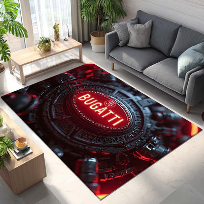 Bugatti Machine Teppich - Teppich mit Automotiv-Motiv