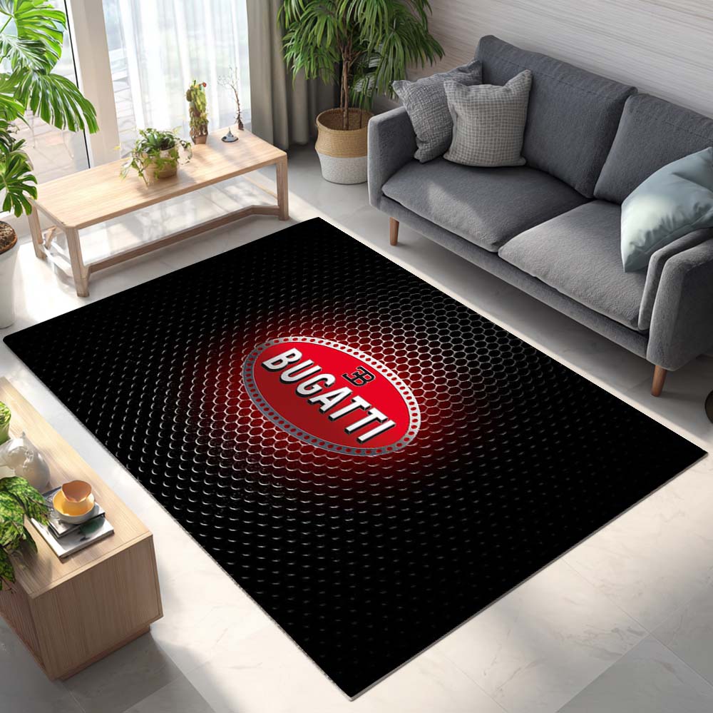 Bugatti Metal Style Teppich - Teppich mit Automotiv-Motiv