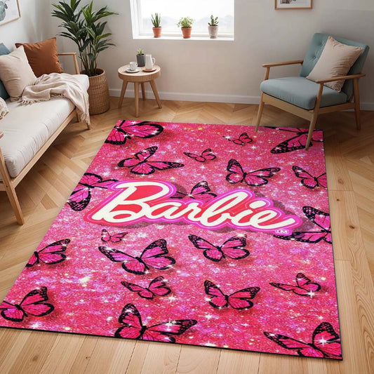 Schmetterlinge – Glitzer – Barbie Teppich - TOK