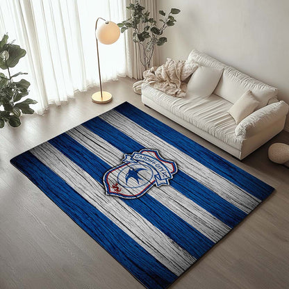 Cardiff City FC EFL Championship Wooden Background Teppich