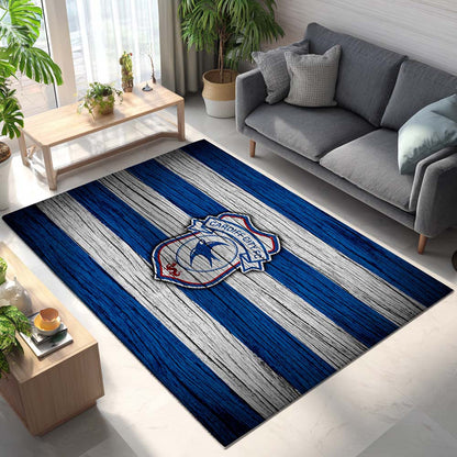 Cardiff City FC EFL Championship Wooden Background Teppich 2
