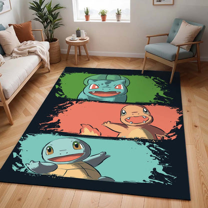 Glurak, Bisasam & Schiggy – Pokémon Teppich - TOK