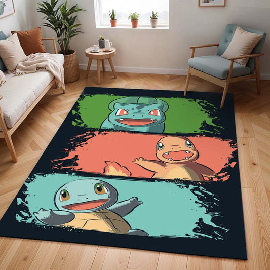 Glurak, Bisasam & Schiggy – Pokémon Teppich - TOK