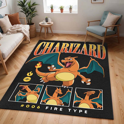 Glurak Pokémon  - Charizard Pokemon 11 Teppich - TOK