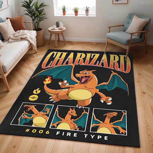 Glurak Pokémon  - Charizard Pokemon 11 Teppich - TOK