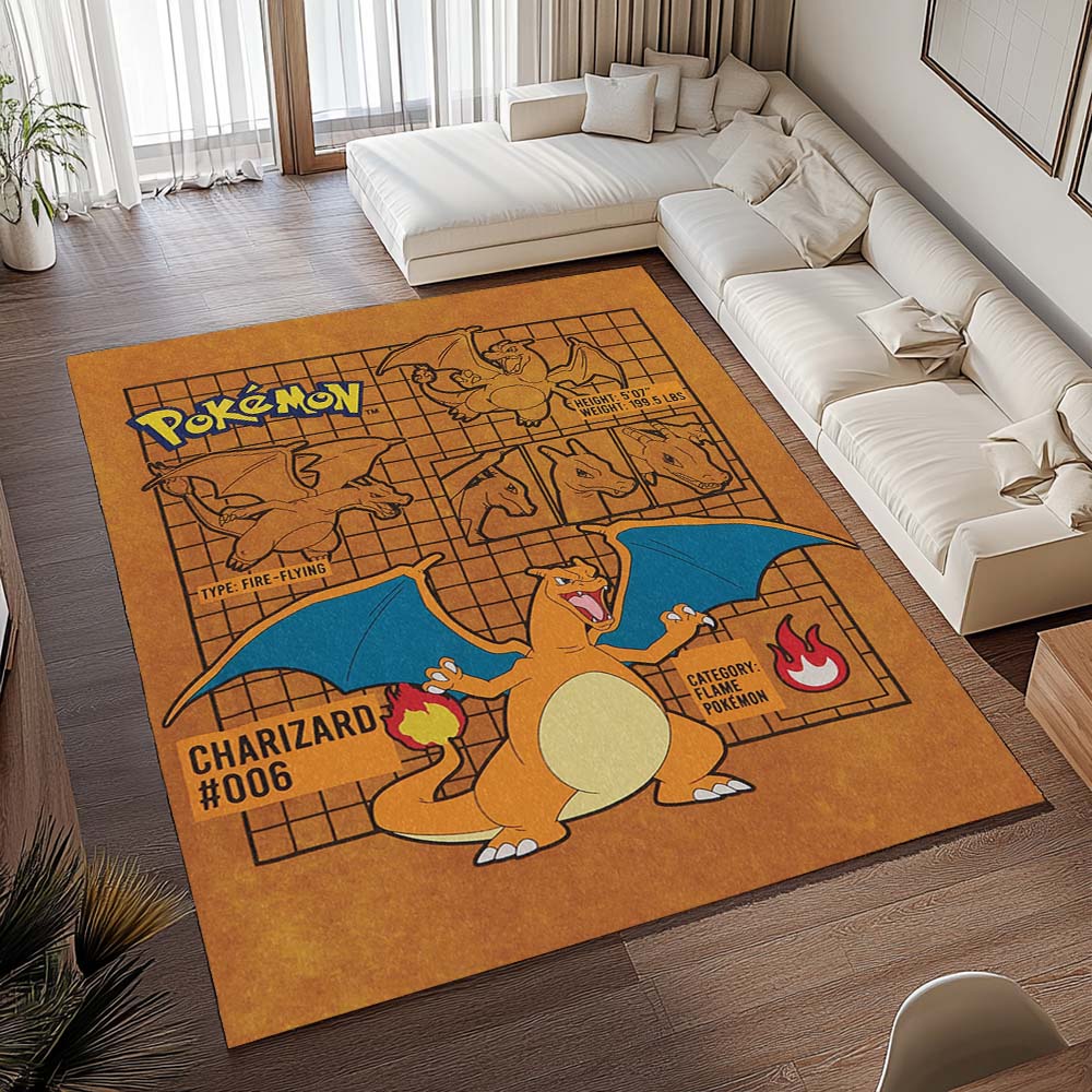 Glurak Pokémon  - Charizard Pokemon 12 Teppich - TOK 2