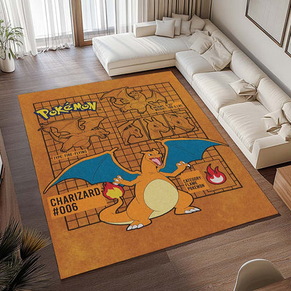 Glurak Pokémon  - Charizard Pokemon 12 Teppich - TOK 2