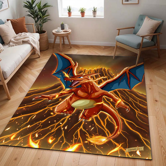 Glurak Pokémon  - Charizard Pokemon 4 Teppich - TOK