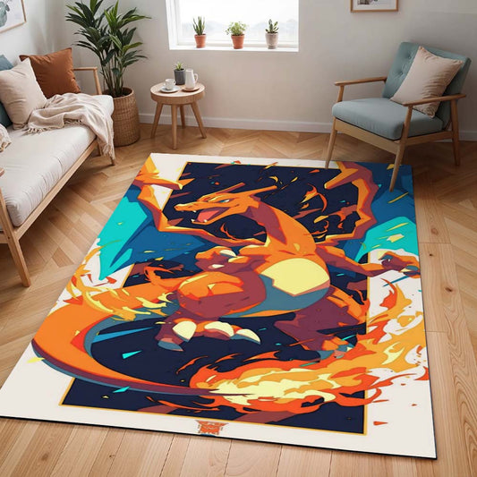 Glurak Pokémon  - Charizard Pokemon 5 Teppich - TOK