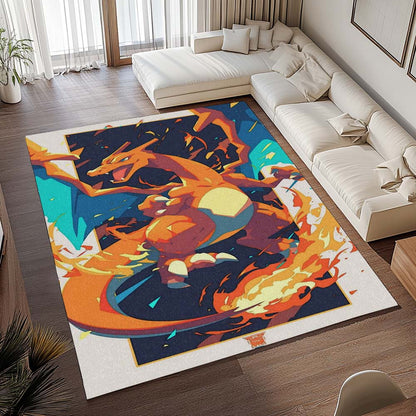 Glurak Pokémon  - Charizard Pokemon 5 Teppich - TOK 2