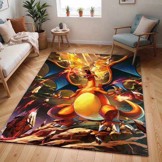 Glurak Pokémon  - Charizard Pokemon 6 Teppich - TOK